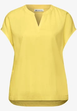 Blouse met losse schouders en gespleten hals