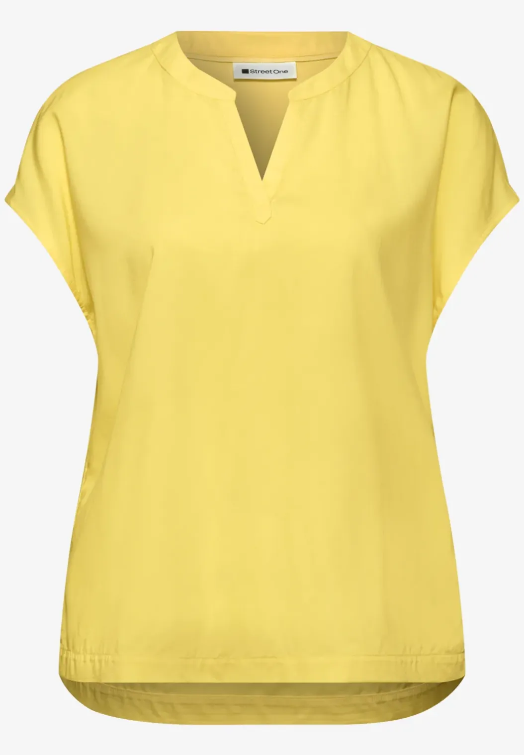 Blouse met losse schouders en gespleten hals