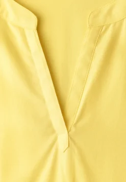 Blouse met losse schouders en gespleten hals