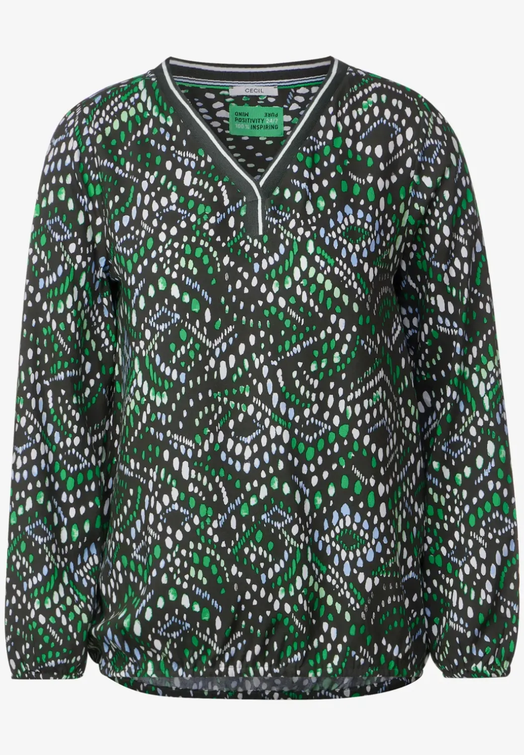 Blouse met meerkleurige print
