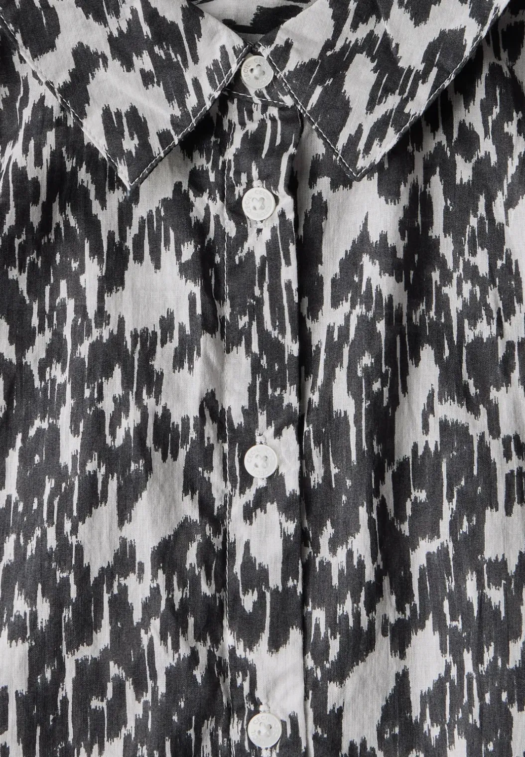 Blouse met minimale print