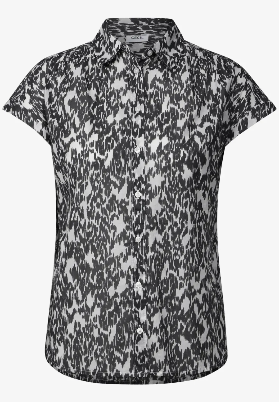 Blouse met minimale print