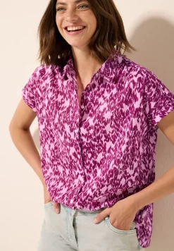 Blouse met minimale print