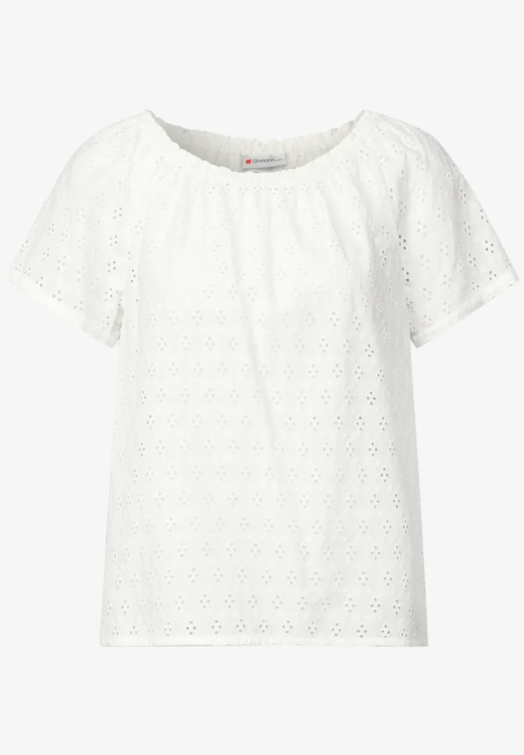 Blouse met oogjesborduursel