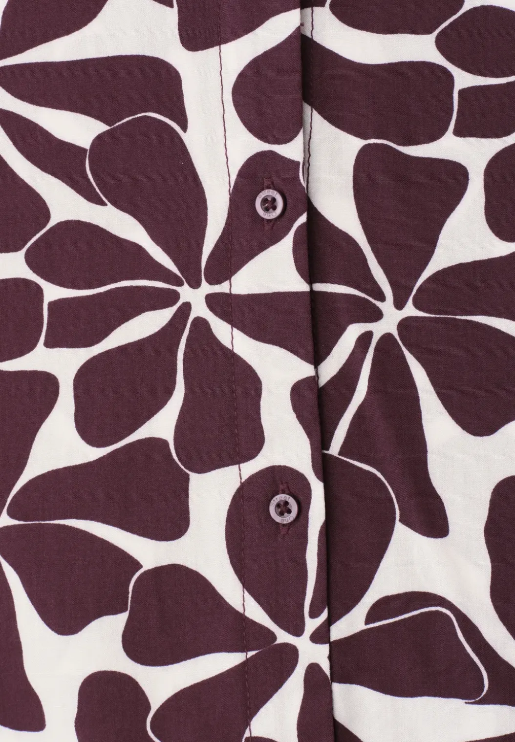 Blouse met overhangende schouders en bowlingkraag