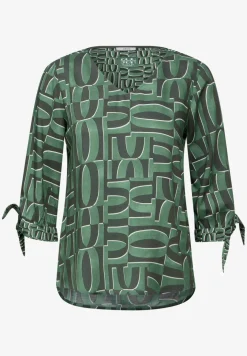 Blouse met print en mouwdetail