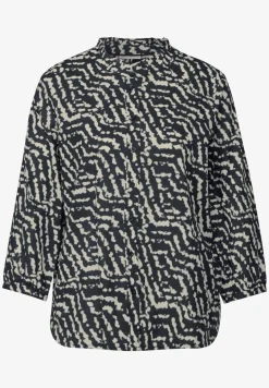 Blouse met print en ruches