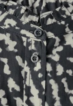 Blouse met print en ruches