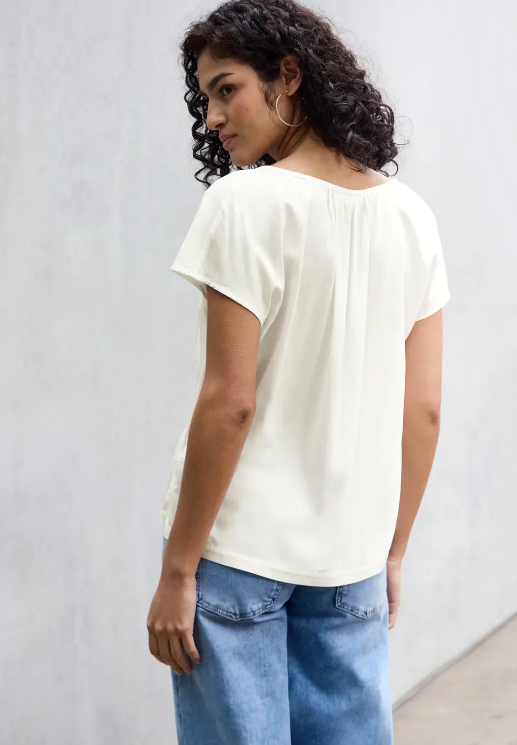 Blouse met rimpels