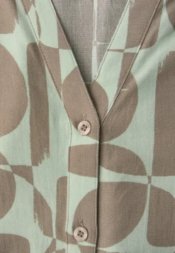 Blouse met smokdetail