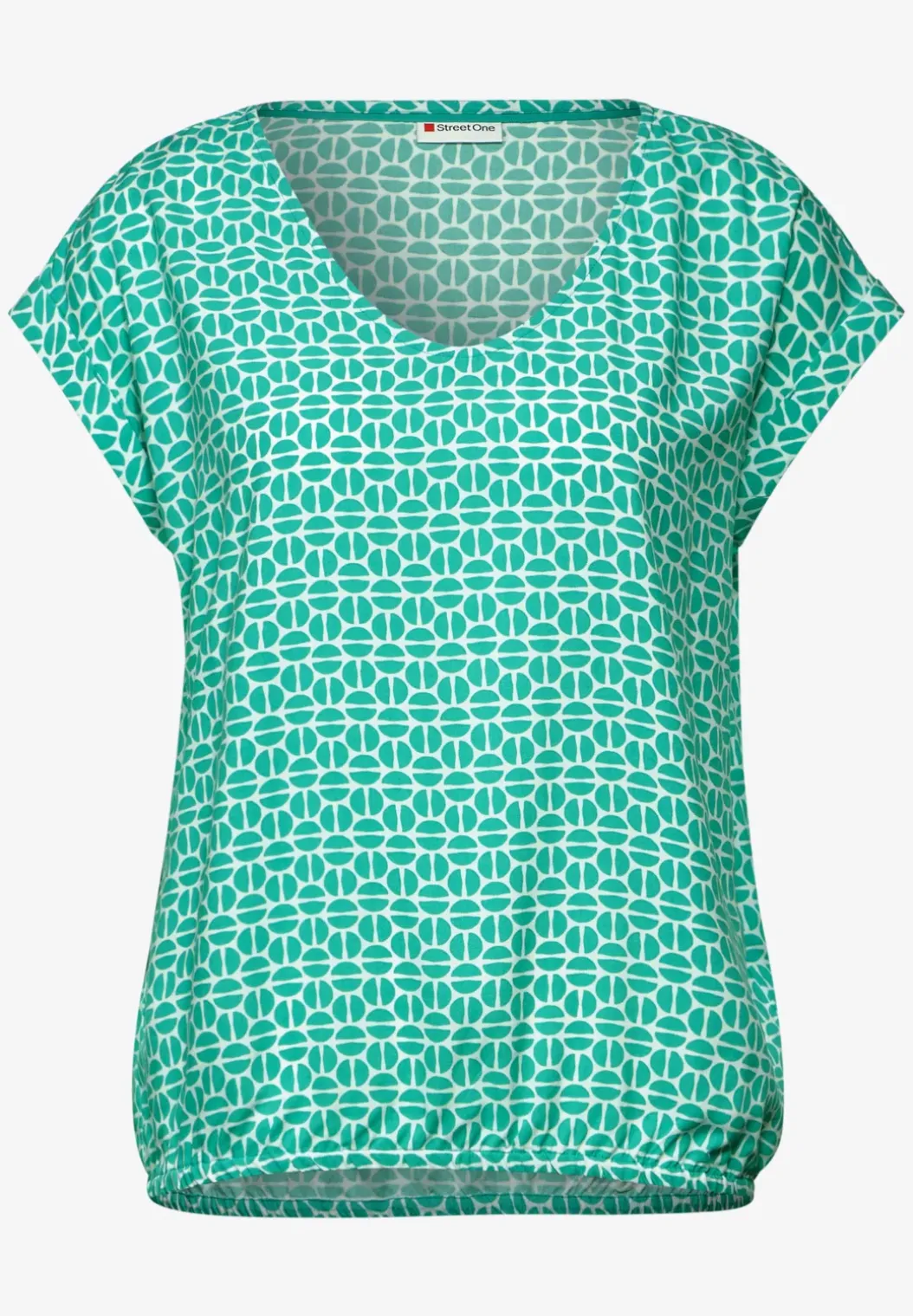 Blouse met V-hals
