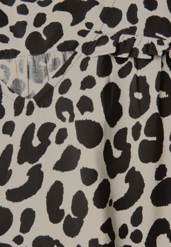 Blouse met V-hals en ruches