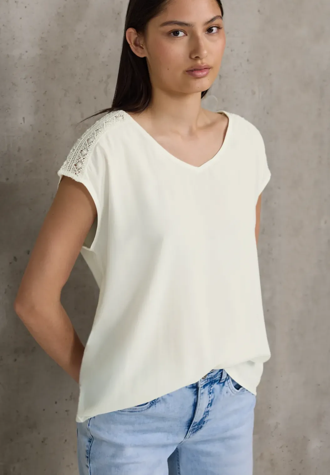 Blouse shirt met kant