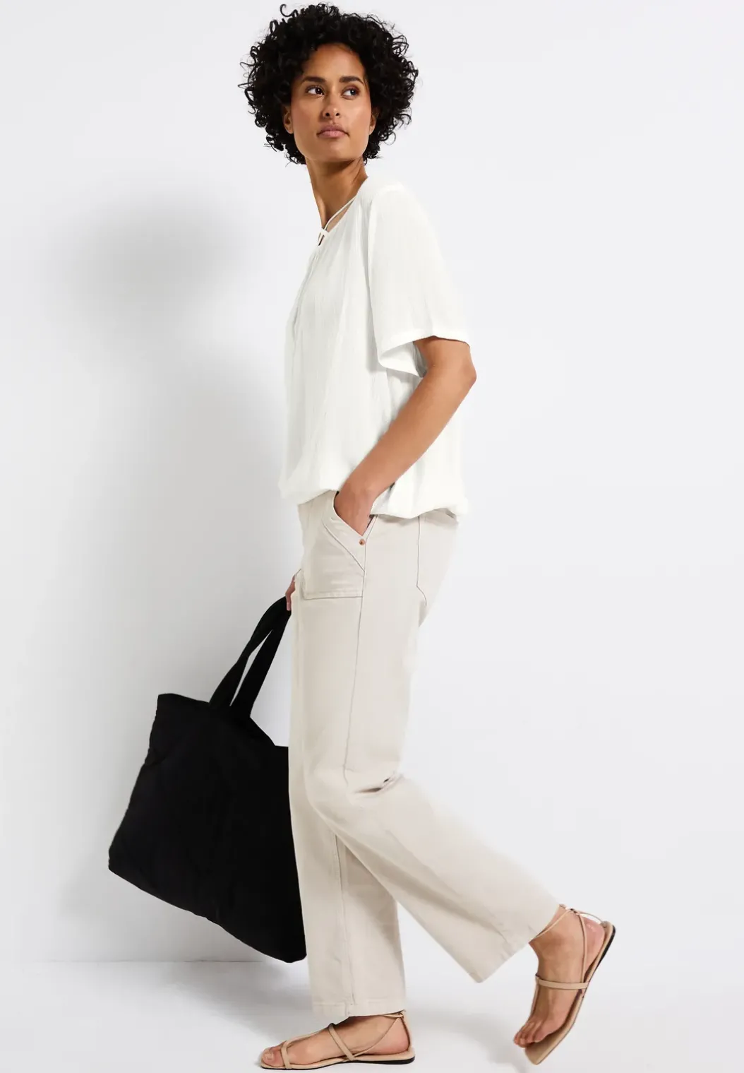 Blouse shirt met lintdetail