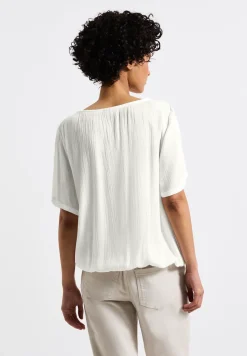 Blouse shirt met lintdetail