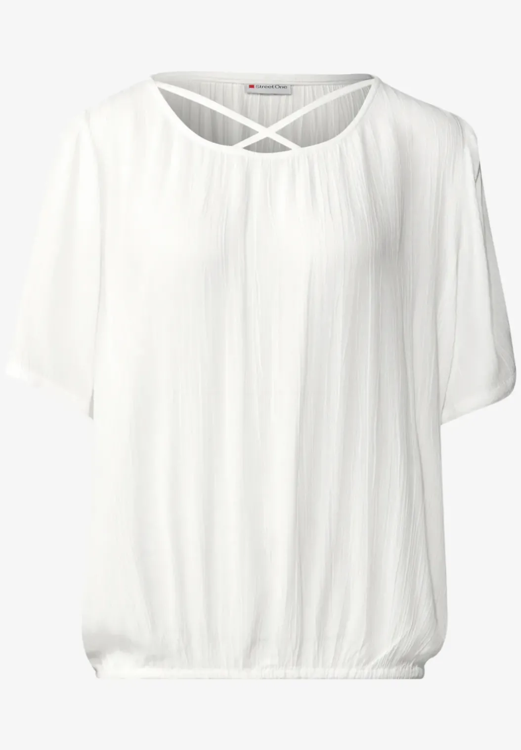 Blouse shirt met lintdetail