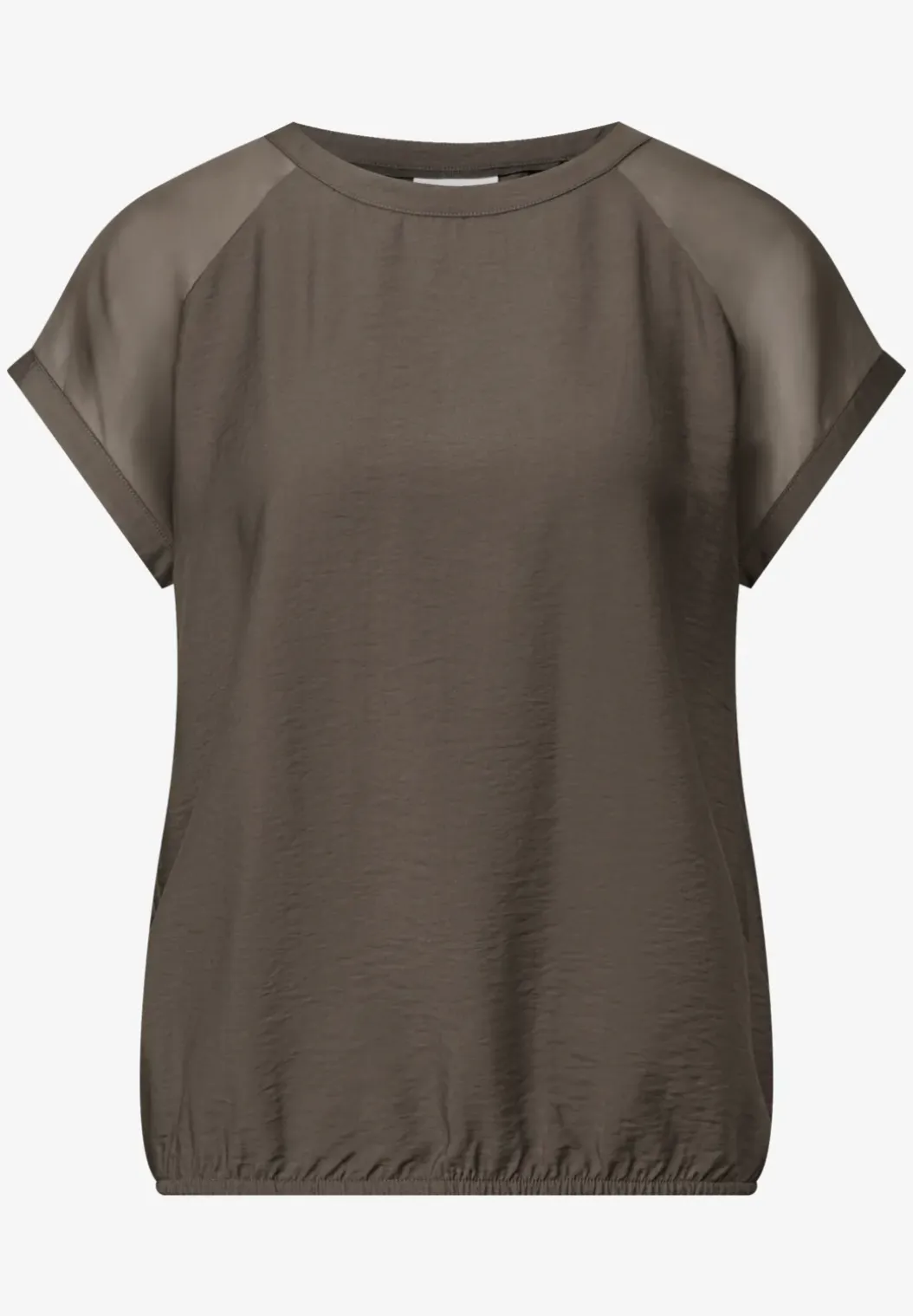 Blouse shirt met mesh detail