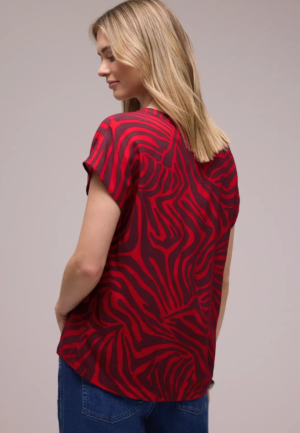 Blouse shirt met patroon