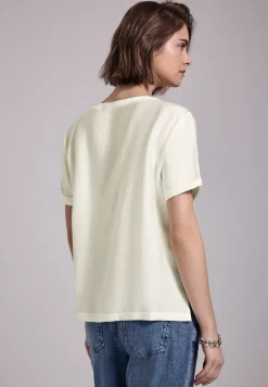 Blouse shirt met splitten