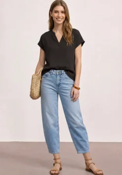 Blouse shirt van mousseline