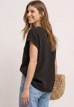 Blouse shirt van mousseline