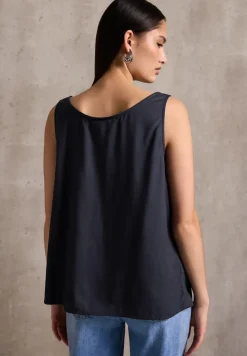 Blouse top met knoopdetail