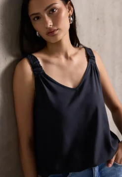 Blouse top met knoopdetail