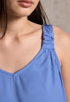 Blouse top met knoopdetail