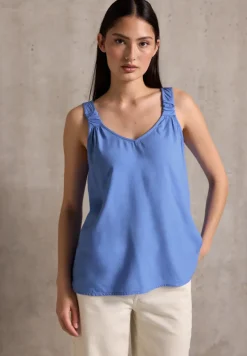 Blouse top met knoopdetail