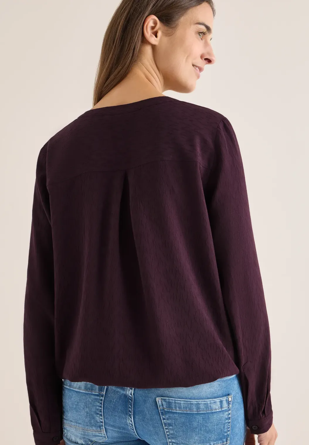 Blouse in effen kleur
