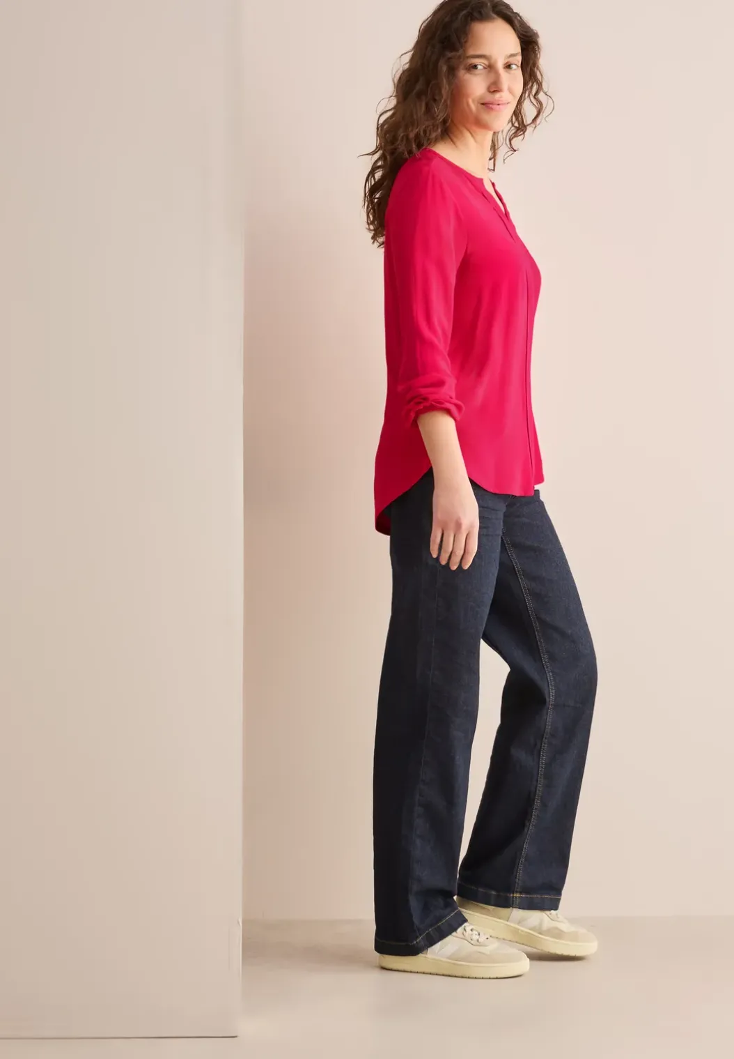 Blouse in effen kleur