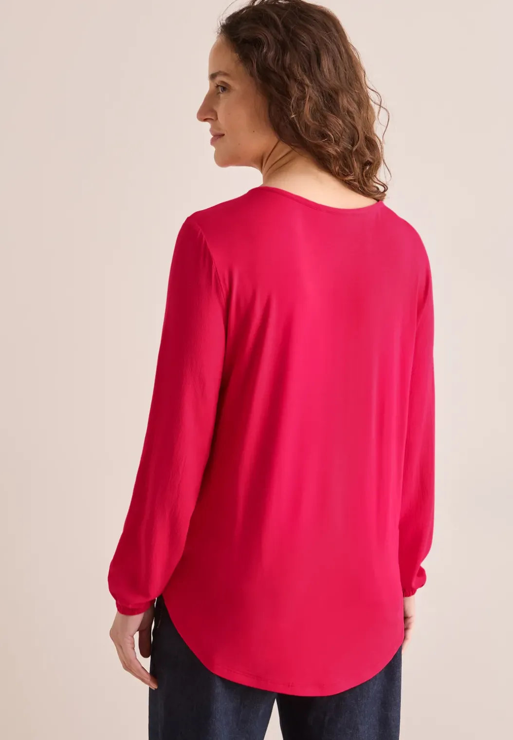 Blouse in effen kleur