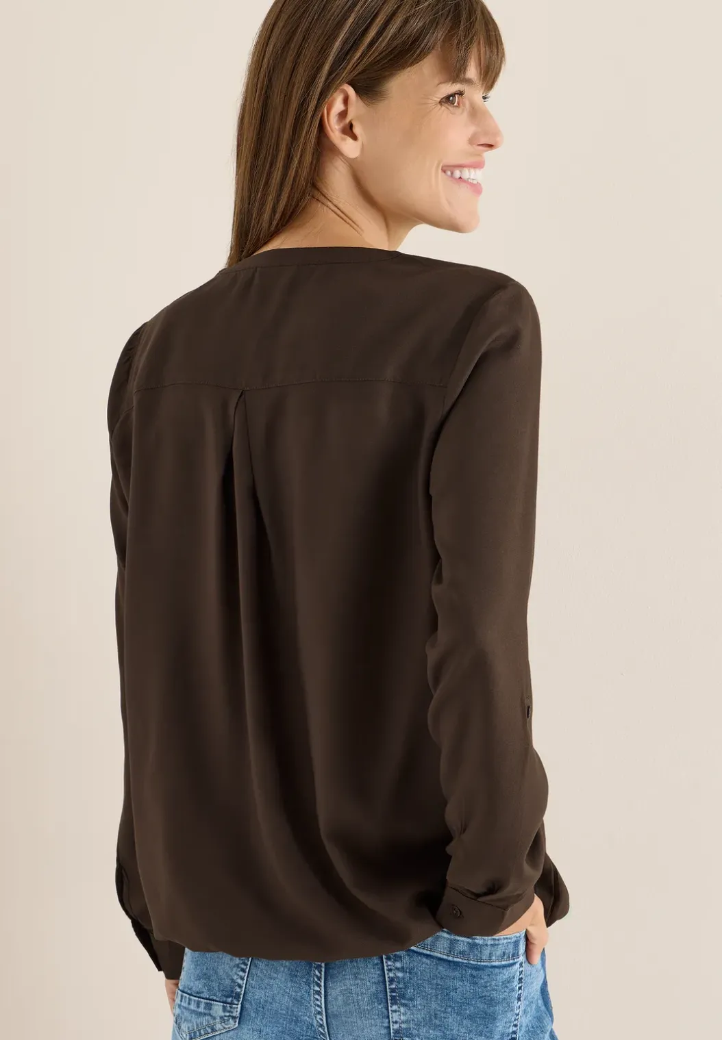 Blouse in effen kleur