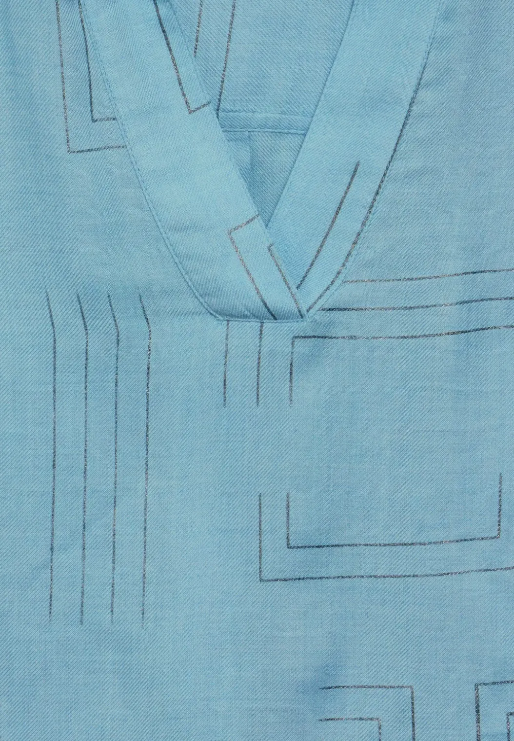 Blouse met folieprint
