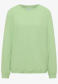 Blouse met gesmockte halslijn