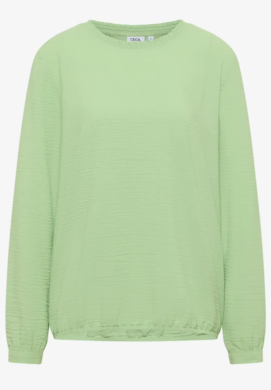 Blouse met gesmockte halslijn