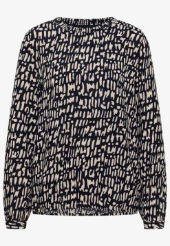 Blouse met gesmockte halslijn