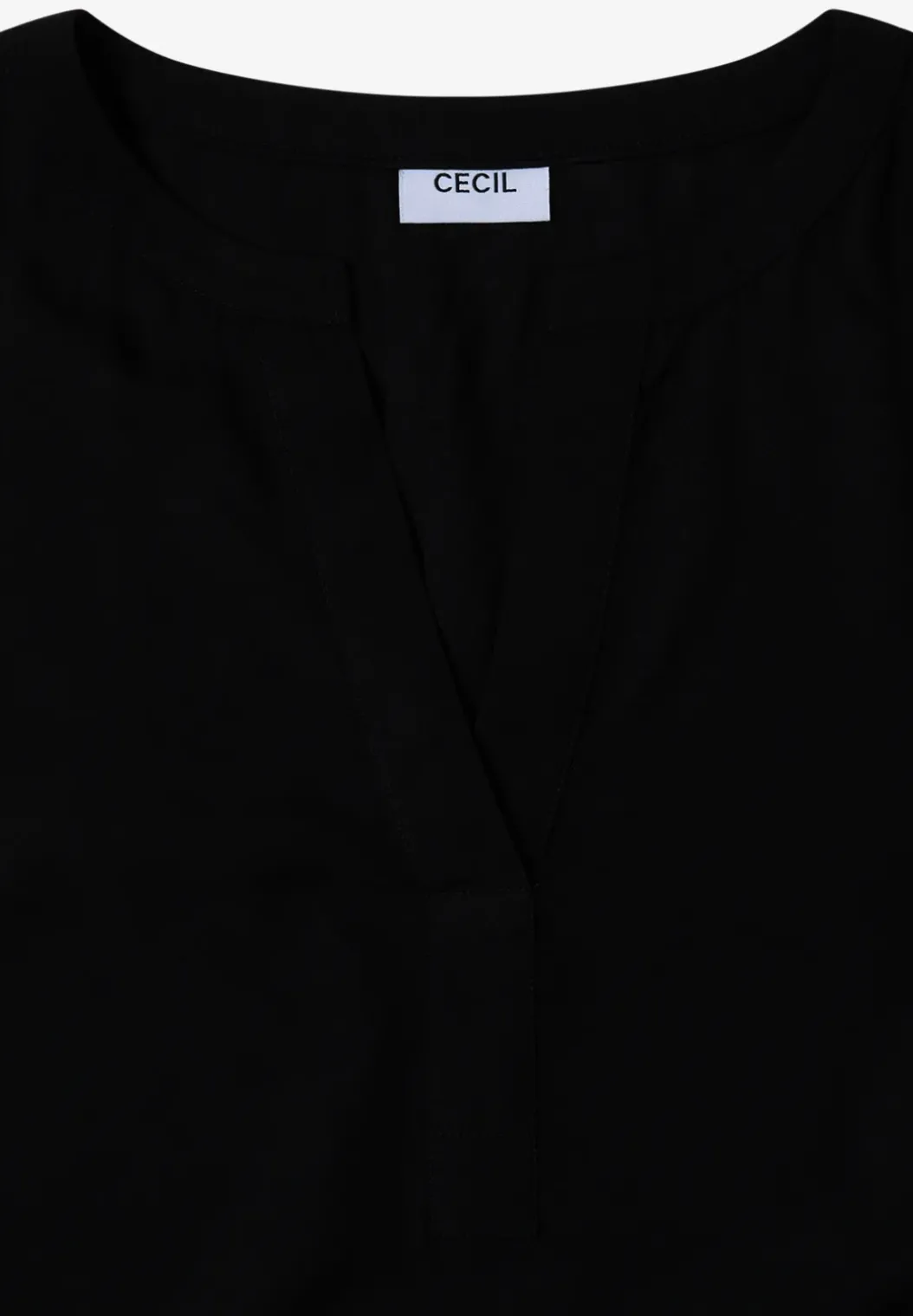 Blouse met gespleten hals