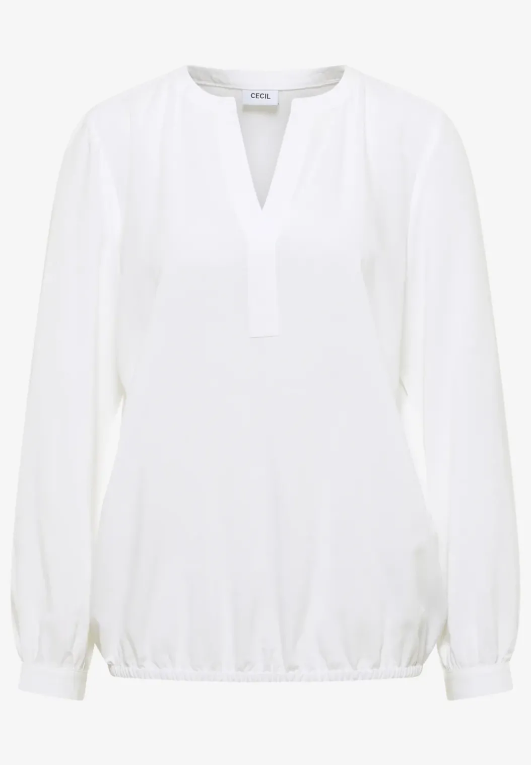 Blouse met gespleten hals
