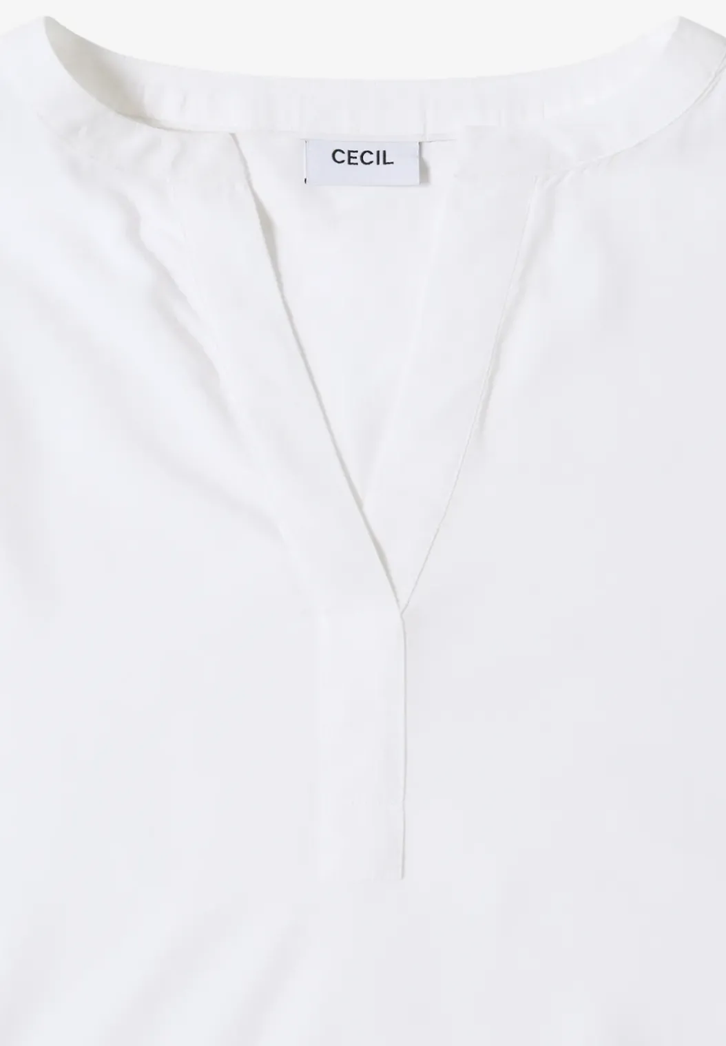 Blouse met gespleten hals
