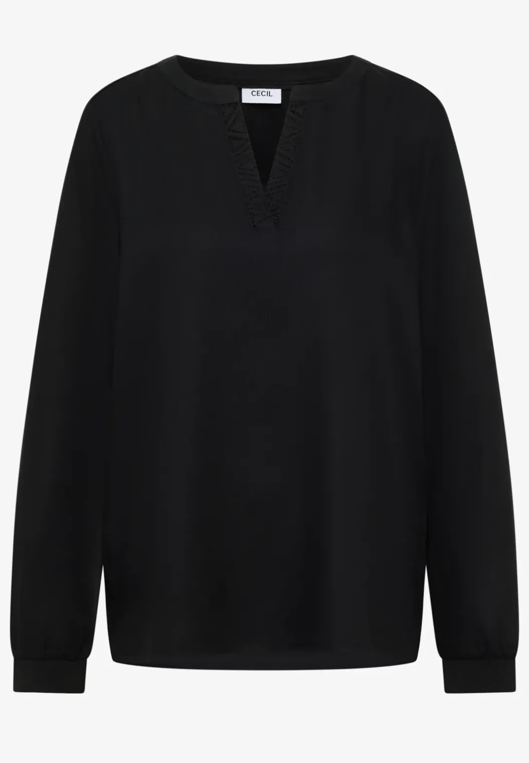 Blouse met glitterdetails