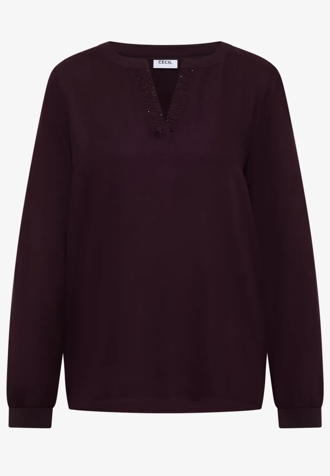 Blouse met glitterdetails