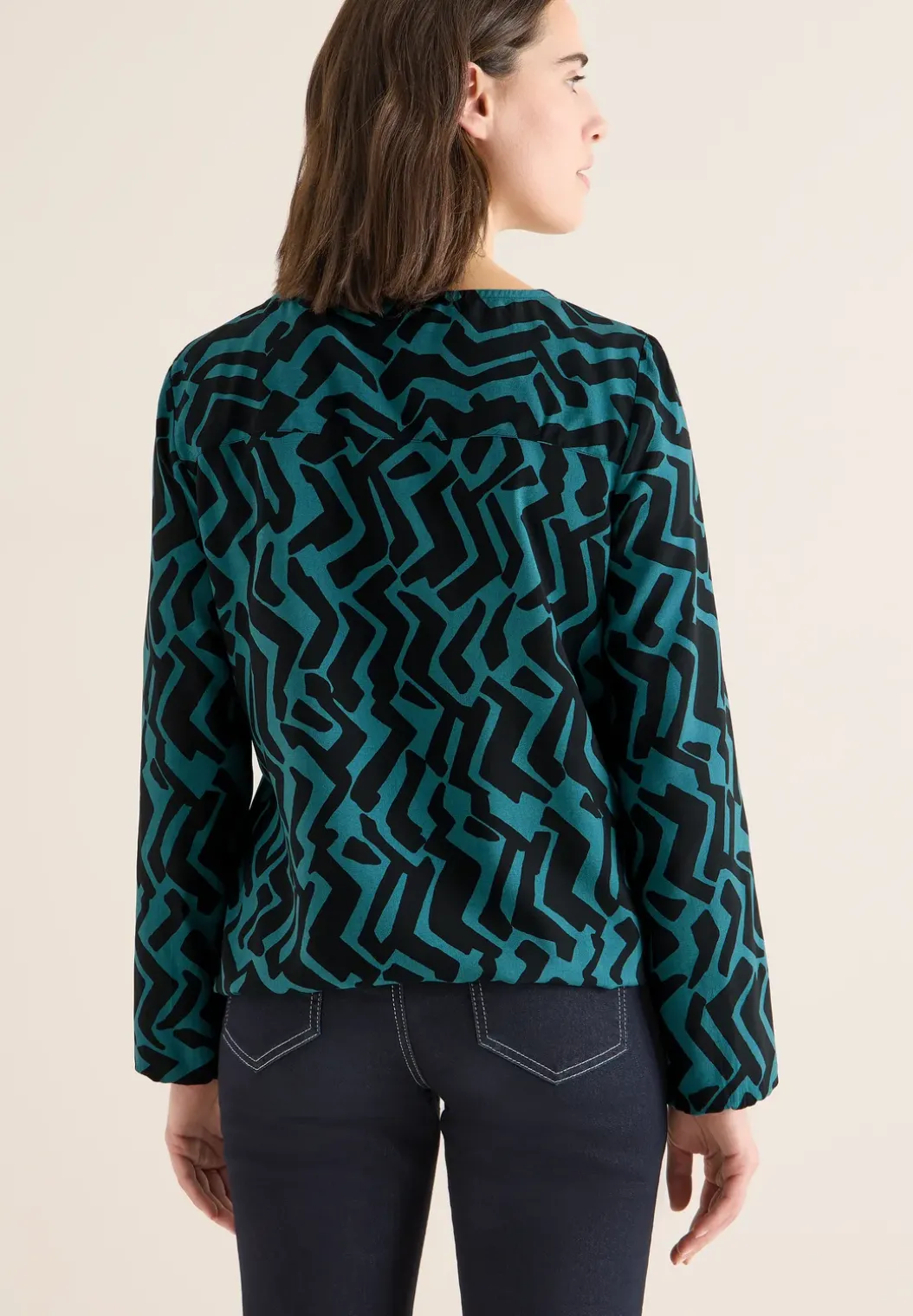Blouse met grafisch patroon