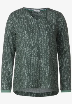 Blouse met onopvallende print