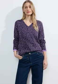 Blouse met onopvallende print