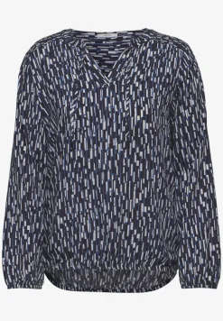 Blouse met smokdetail