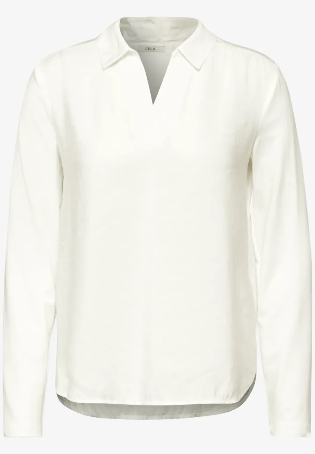 Blouse met tricot mouwen