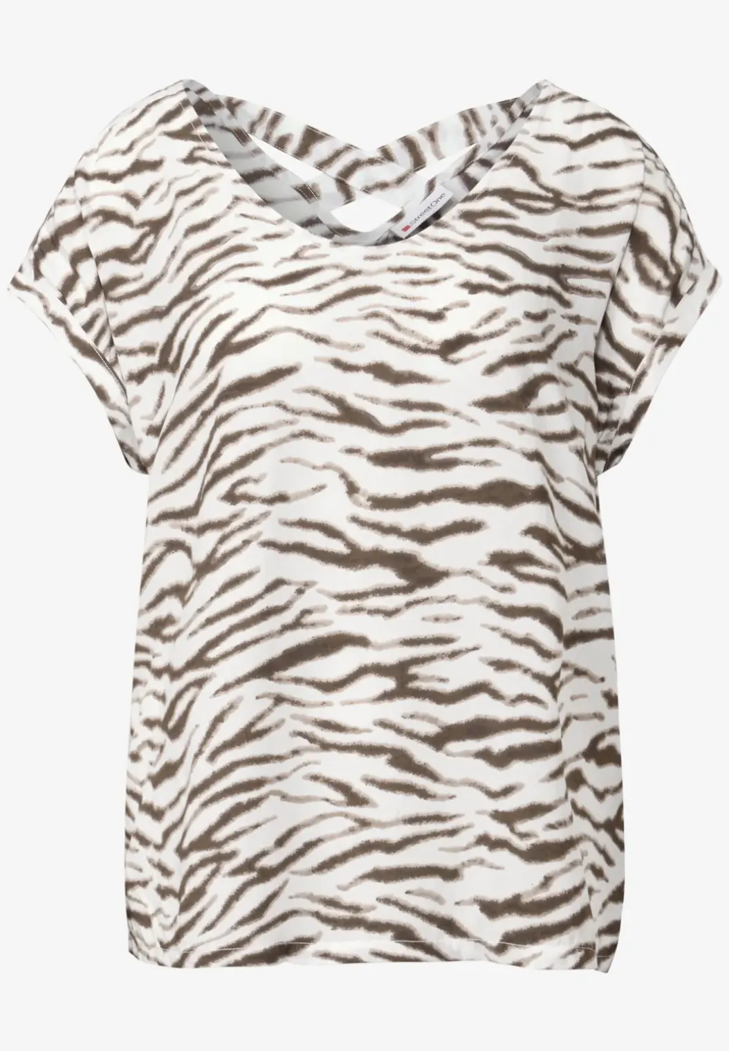 Blouse met uitsnijding aan de achterkant