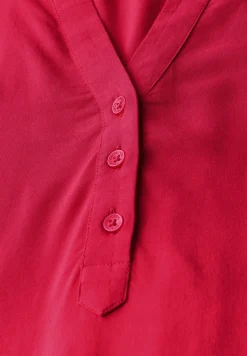 Blouseshirt in effen kleur