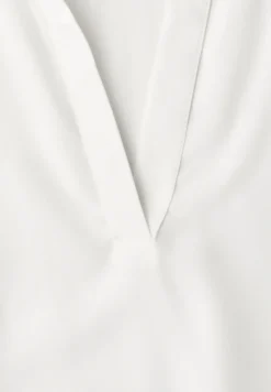 Blouseshirt met overhemdkraag en elastische zoom
